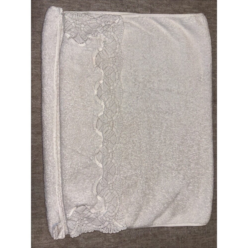 Vintage Frette Italy Gold Label Luxury Guest/Hand Towel Macrame Lace Detail20x30